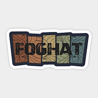 Foghat Retro Pattern Sticker